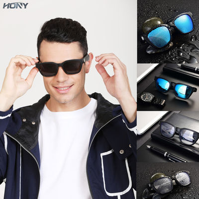 Для  обрамляет аудио солнечные очки с открытой чернотой альта M/L наушников уха с взаимодействием блютуз