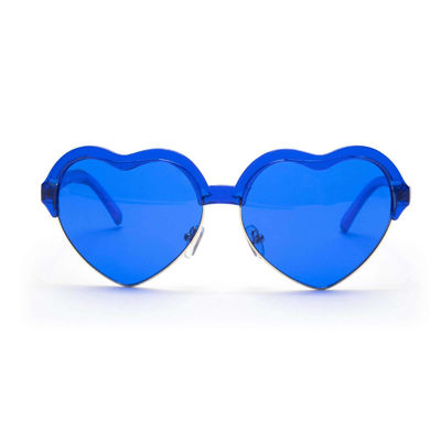 Eyeglasses рамки металла стекел терапией рамки сердца голубые светлые с подкраской