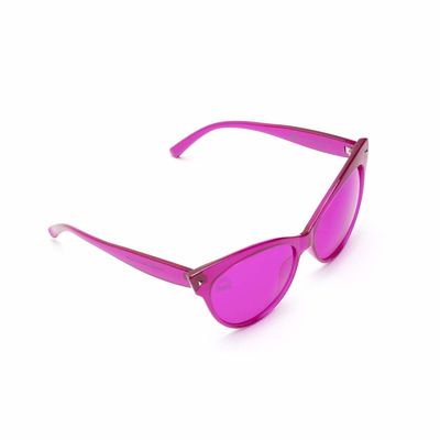 Солнечные очки объектива мадженты рамки глаз кота терапией цвета пластиковые