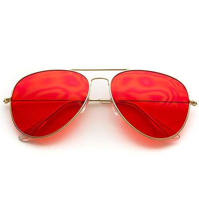 Солнечные очки авиатора для настроения предохранения от стекел Солнца UV400 женщин классического слишком большого ослабляют солнечные очки терапией
