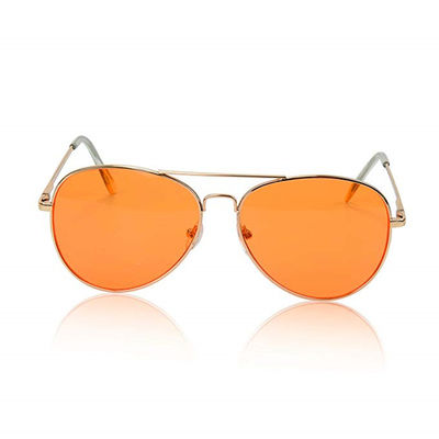 Солнечные очки для авиатора женщин людей поляризовывали стекел Chromotherapy терапией света настроения объектива металла УЛЬТРАФИОЛЕТОВЫЕ 400